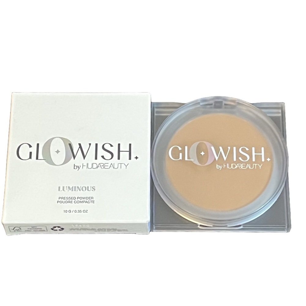 Huda Beauty GloWish Luminous Pressed Powder Foundation & Setting 05 Medium